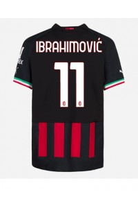 Fotbalové Dres AC Milan Zlatan Ibrahimovic #11 Domácí Oblečení 2022-23 Krátký Rukáv